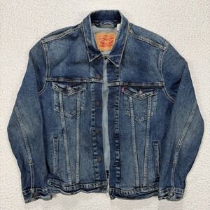 Levi's Denim Trucker Jacket Mens M Blue Classic Casual Heritage Streetwear